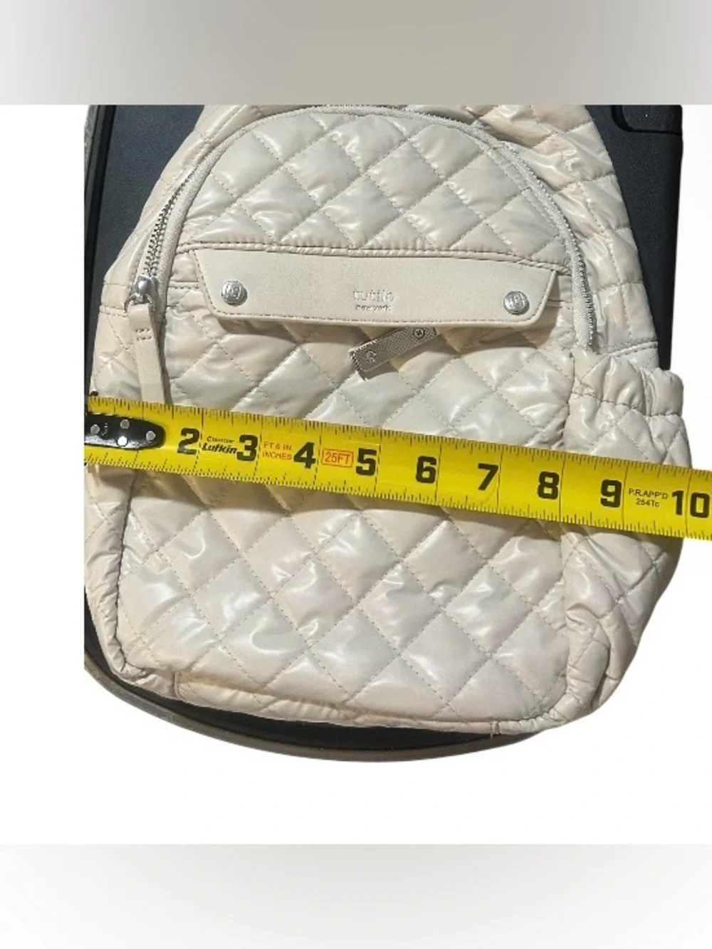 Tutilo New York Quilted Cream Sling Bag